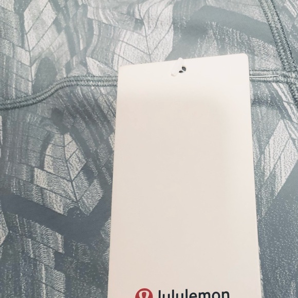 lululemon athletica Mint Patterned Leggings Size 12 - Picture 10 of 12